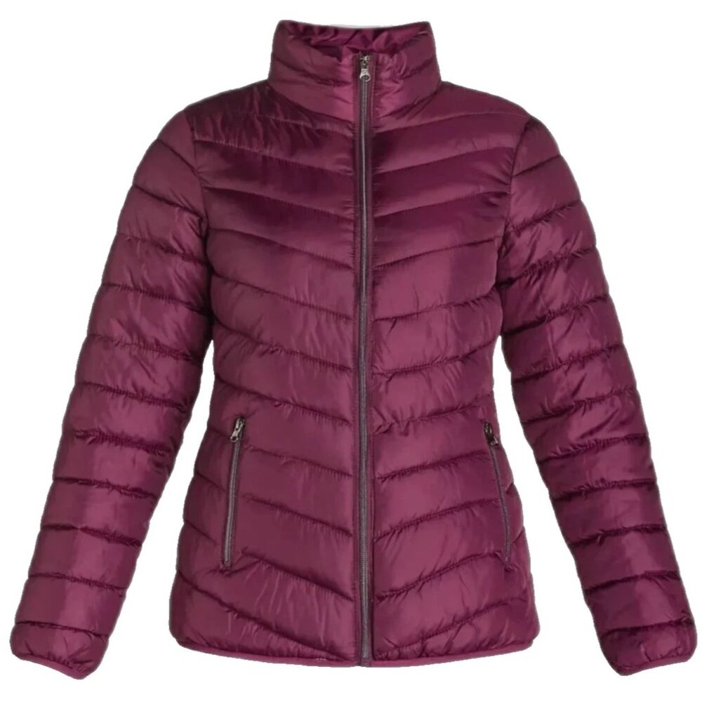 BIG CHILL Quilted Puffer Jacket Coat Purple WOMEN'S SIZE M NEW